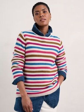 Seasalt Cornwall 100% Organic Cotton Makers Sweater Size US 10